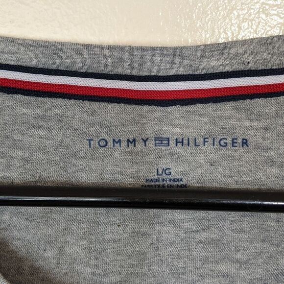 Tommy Hilfiger Gray Ombre Cotton Modal Crew Neck Short Sleeve T-Shirt Large - Picture 8 of 10